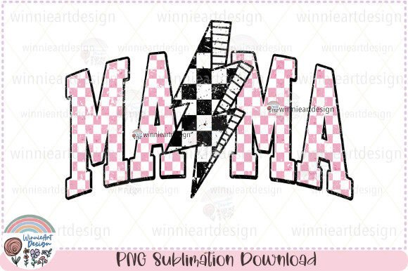 A Brand Designer's Review of Retro Mama Checkered Lightning Bolt Graphics