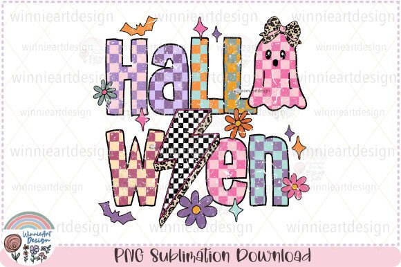 A Review of the Halloween Checkered Pastel Ghost Graphic for Crafters