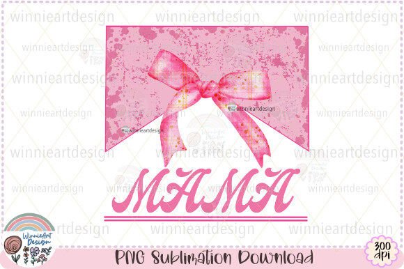 Coquette Mama Pink Bow Soft Girl Grunge Graphics
