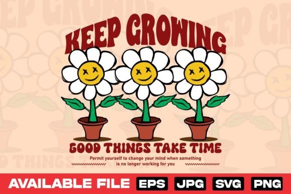 Keep Growing Cute Flower Design: A Publisher's Review