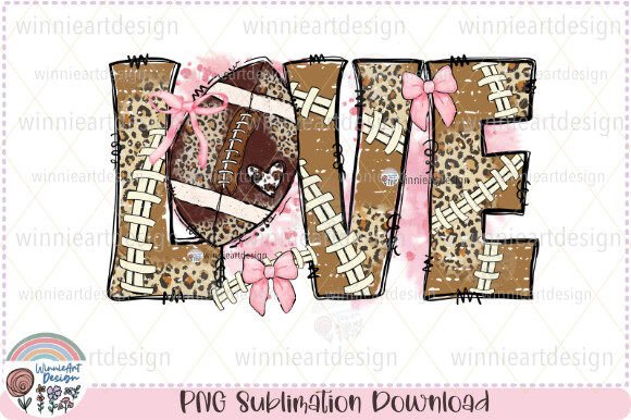 Love Football Pink Bow Coquette Leopard: A Graphic Review for T-Shirt Designers