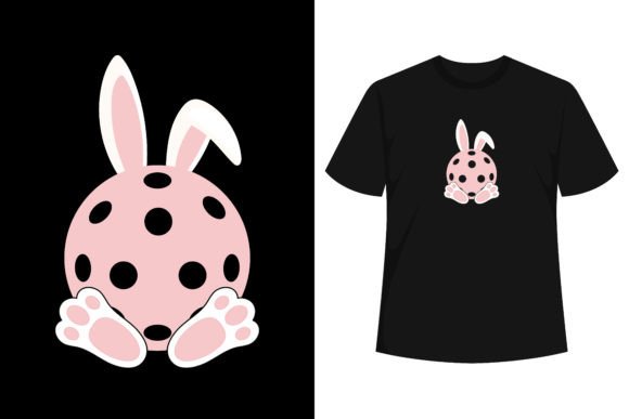 Pickleball Lover Easter Bunny Ears Feet Graphics