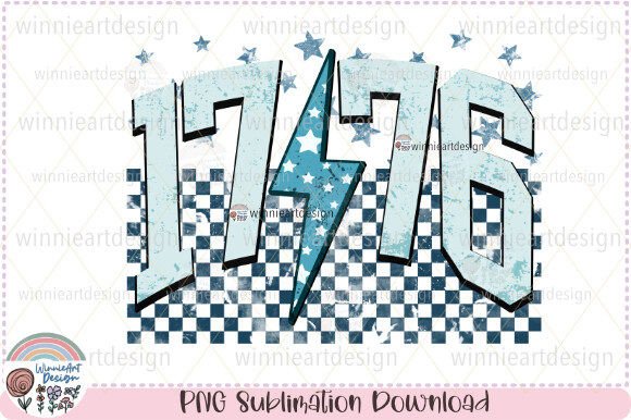 Reviewing the 1776 Retro America Varsity Checkered PNG Graphic for Content Publishing